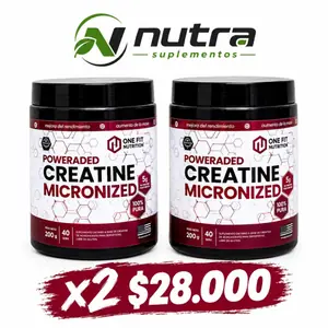 Promo 2 Creatinas One Fit 200g  en Nutra Suplementos