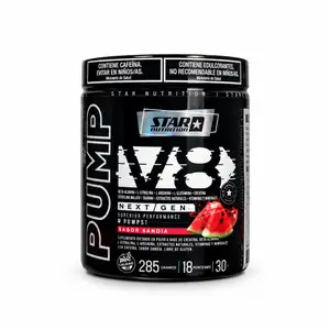 Pre Entreno PUMP V8 Star Nutrition 285g en Nutra Suplementos